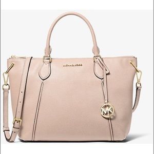 Michael Kors Sierra Large Pebbled Leather Satchel